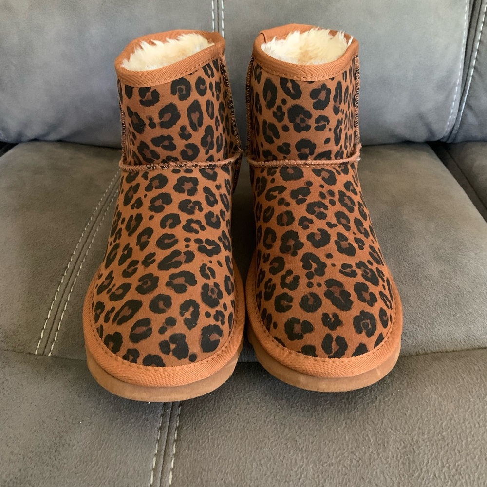 Leopard Ankle Boots